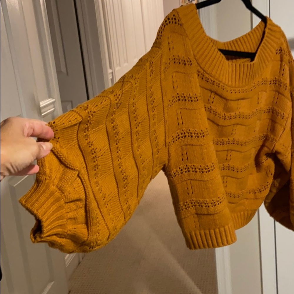 Off the shoulder sweater